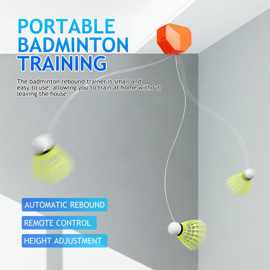 Badminton Training Set with Elastic Rebound Racket and Nylon Shuttlecock for Practice and Exercise