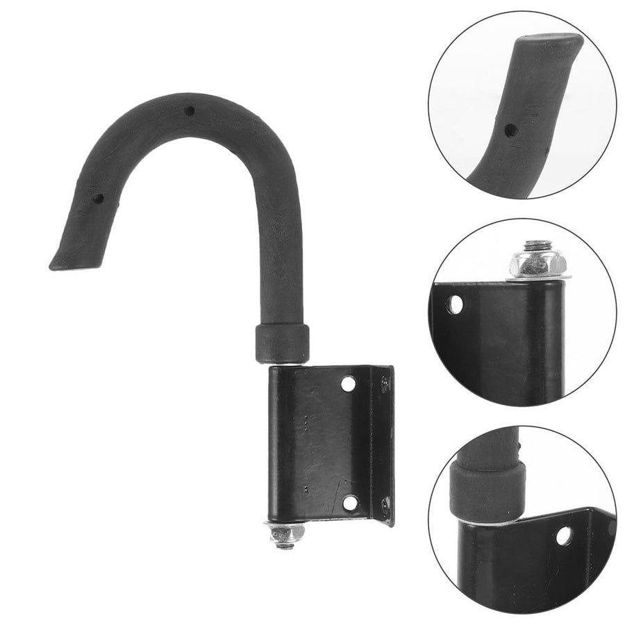 2-Pack Heavy Duty Metal Ladder Roof Hooks for Wall, Garage, Outdoor Use - and Secure Ladder Hangers