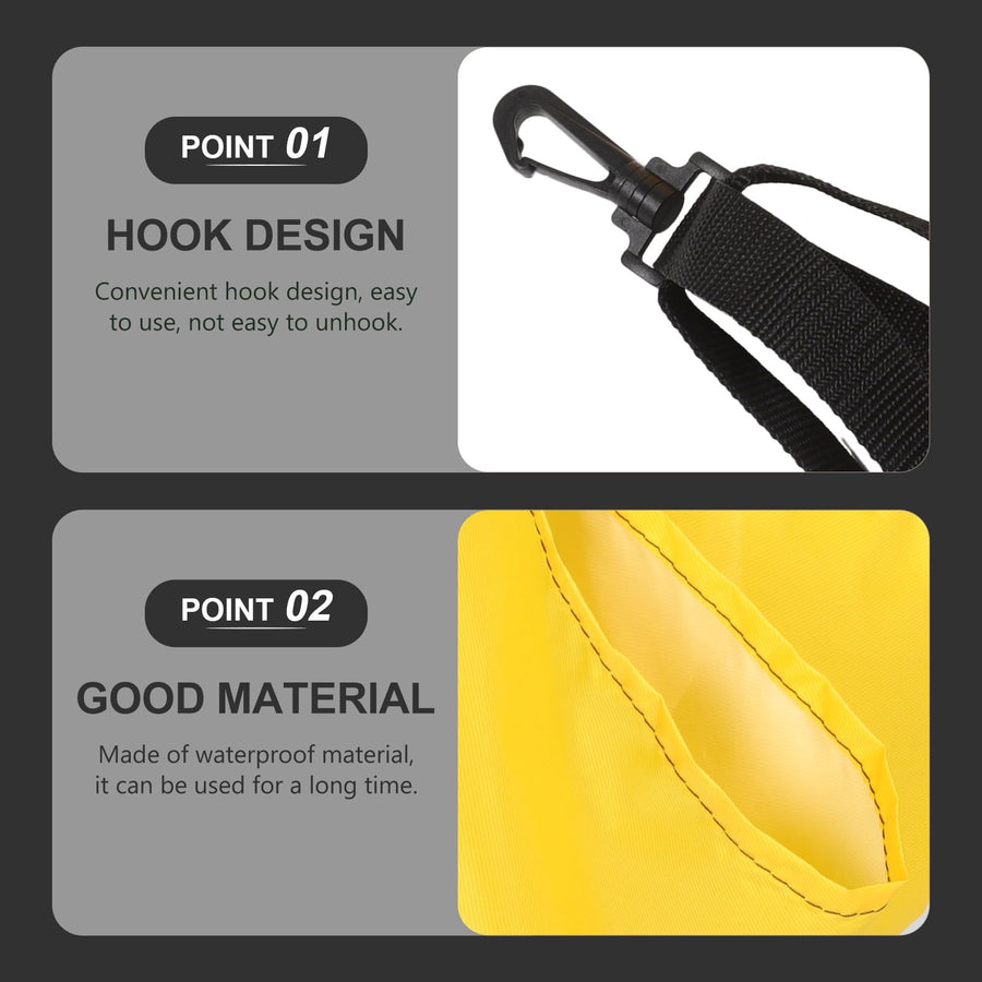 Yellow Swimming Resistance Parachute for Dynamic and Training Exercise Gear
