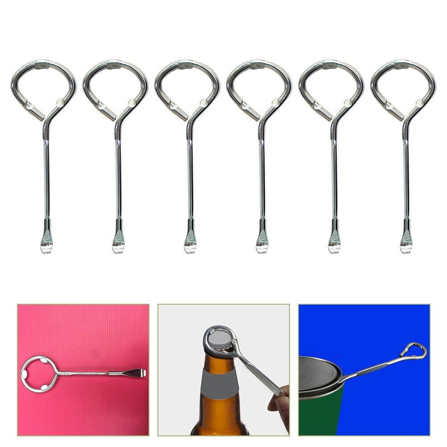 6-Piece Steel Paint Can Opener Set, Practical and Sturdy Lid Removal Tool for Paint Bottles