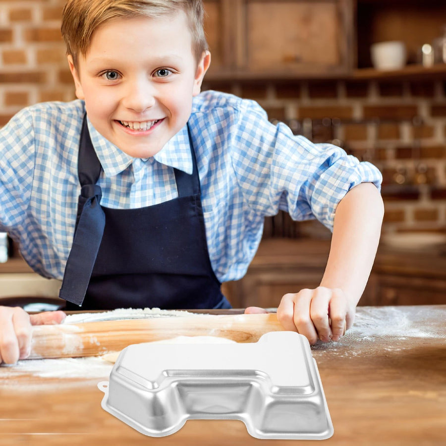 Number 1 Shaped Metal Cake Mold Plated Pan for Baking Cakes, Desserts, and Pastries