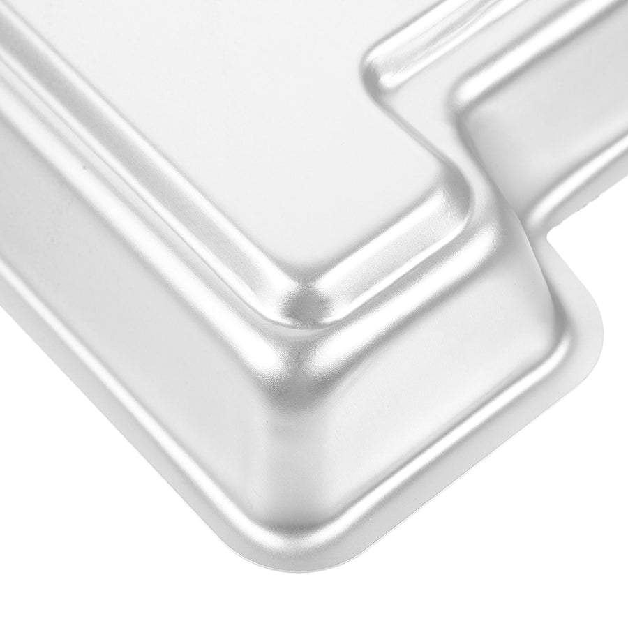 Number 1 Shaped Metal Cake Mold Plated Pan for Baking Cakes, Desserts, and Pastries