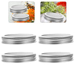 Stainless Steel Sprouting Lids Plated Silver Mesh for Bean and Broccoli Growth 4Pcs