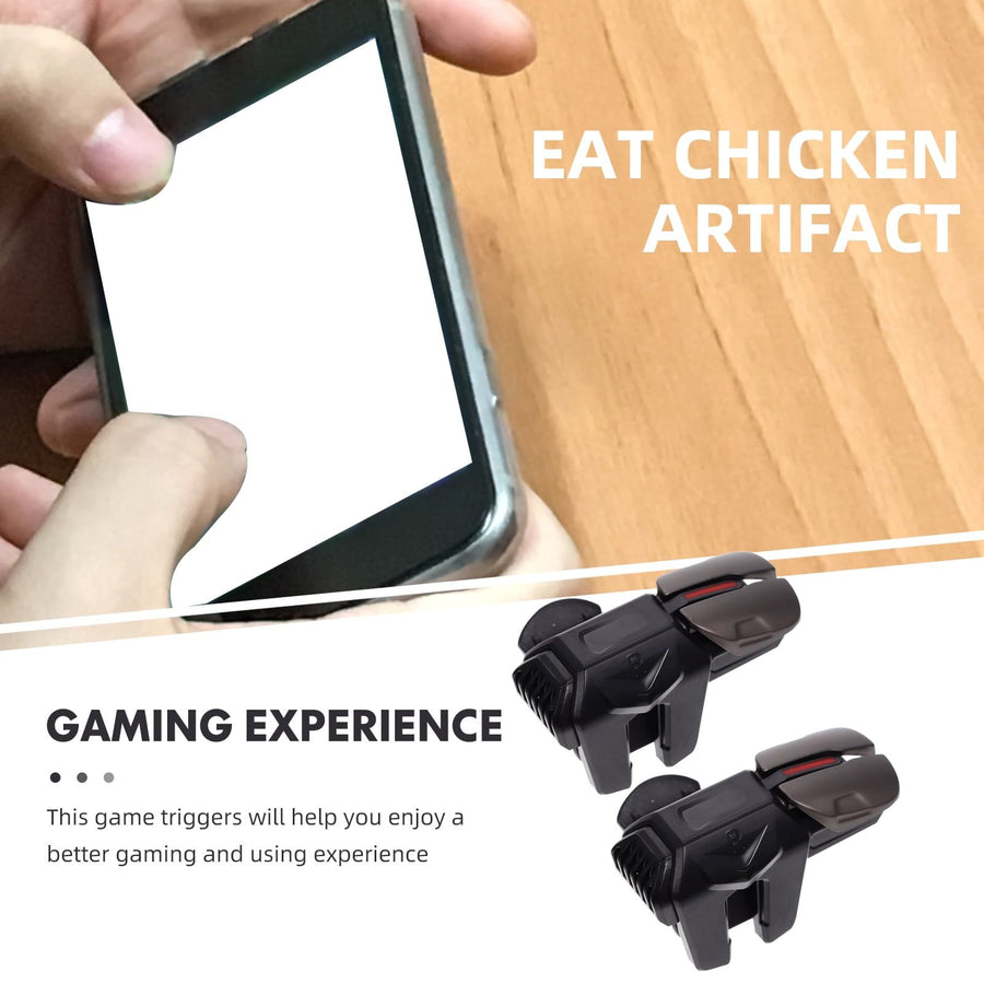 Black Mobile Game Grip Pads, 1 Pair - Comfortable Phone Gaming Accessory for Enhanced Gamer Control