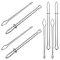 8-Piece Multifunctional Plated Metal Threader Tool Set for Sewing, Embroidery and Crafting