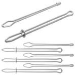 8-Piece Multifunctional Plated Metal Threader Tool Set for Sewing, Embroidery and Crafting