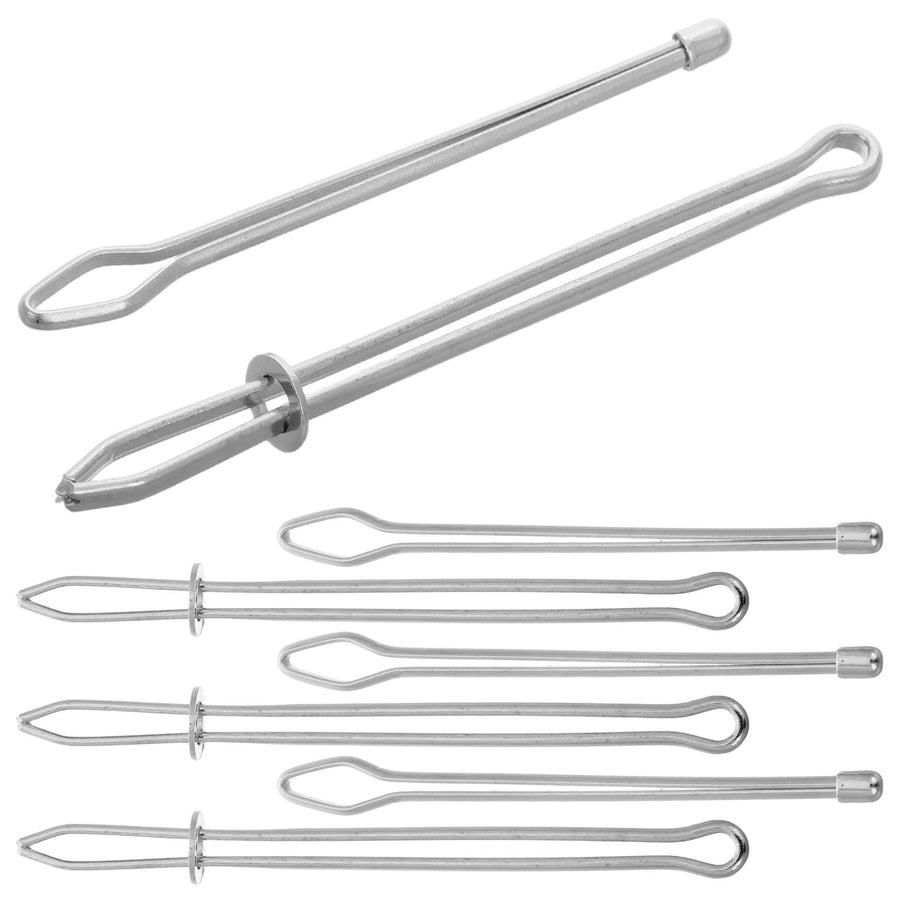 8-Piece Multifunctional Plated Metal Threader Tool Set for Sewing, Embroidery and Crafting