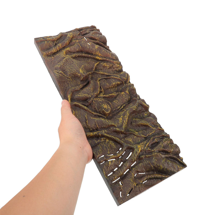 Decorative 3D Black Aquarium Background Board for Fish Tank and Reptile Habitat Display