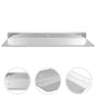 Stainless Steel Wall Mounted Floating Shelf in , Space-Saving Storage Solution for Office and Home Organization