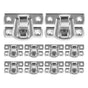 Zinc Alloy Metal Hasp Lock in Plated , Decorative Small Box Clasp for Home and Office Use