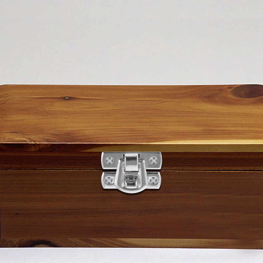 Zinc Alloy Metal Hasp Lock in Plated , Decorative Small Box Clasp for Home and Office Use