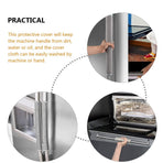 2Pcs Oven Handle Cover Light Grey Machine Washable Kitchen Appliance Protector