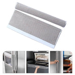 2Pcs Oven Handle Cover Light Grey Machine Washable Kitchen Appliance Protector