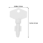 Paper Towel Dispenser Key White Plastic Durable and Stylish 2Pcs