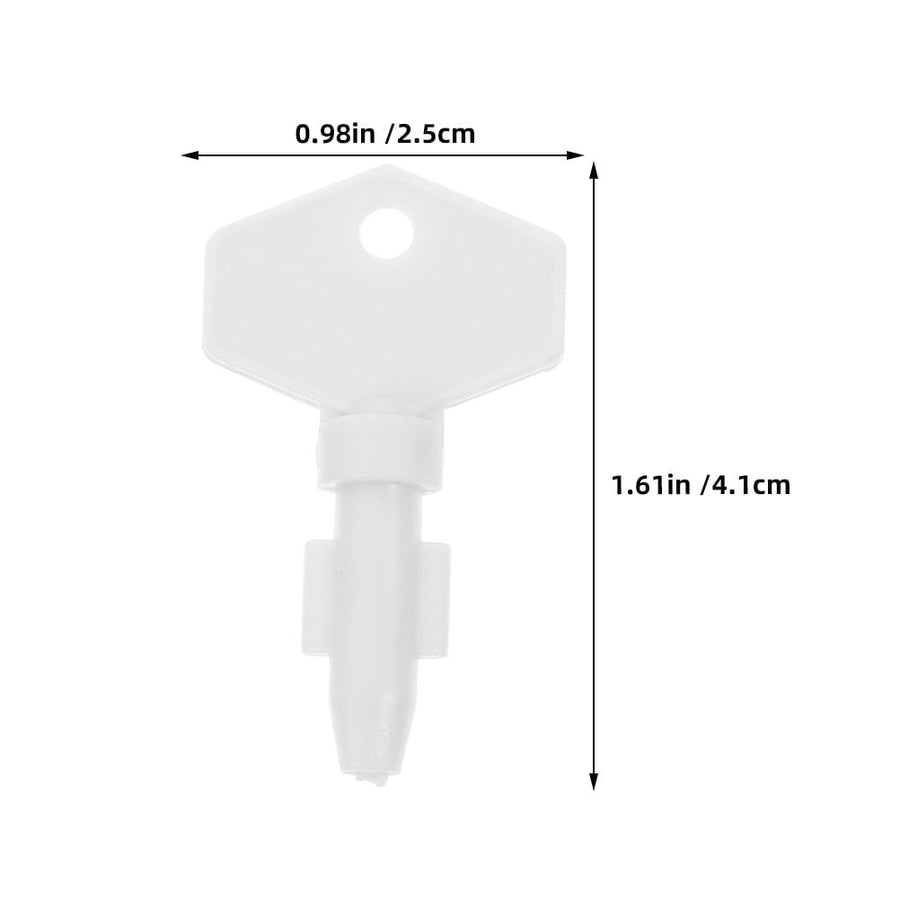 Paper Towel Dispenser Key White Plastic Durable and Stylish 2Pcs