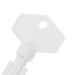 Paper Towel Dispenser Key White Plastic Durable and Stylish 2Pcs
