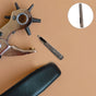 Reusable Metal Craft Punch Tool in Dark Grey for Accurate Hand Punching