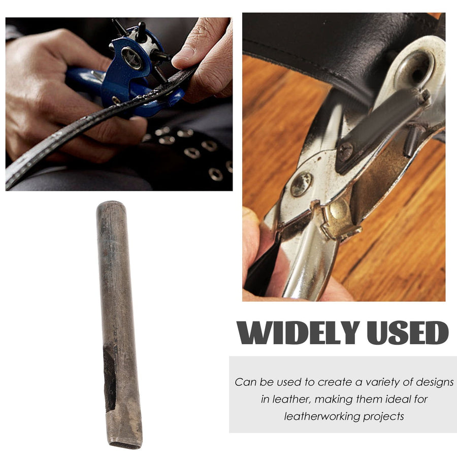 Reusable Metal Craft Punch Tool in Dark Grey for Accurate Hand Punching