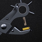 Reusable Metal Craft Punch Tool in Dark Grey for Accurate Hand Punching