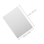 20Pcs White Frosted Plastic Sheets Flame Retardant for Art Projects Picture Frame and Display