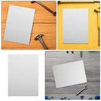 20Pcs White Frosted Plastic Sheets Flame Retardant for Art Projects Picture Frame and Display