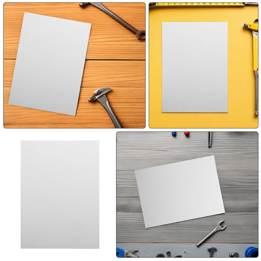 20Pcs White Frosted Plastic Sheets Flame Retardant for Art Projects Picture Frame and Display
