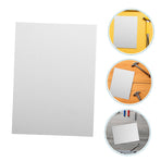 20Pcs White Frosted Plastic Sheets Flame Retardant for Art Projects Picture Frame and Display
