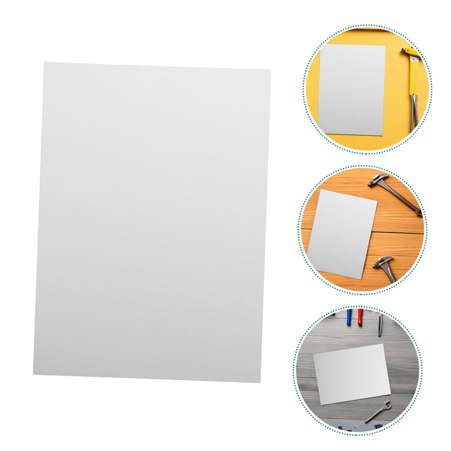 20Pcs White Frosted Plastic Sheets Flame Retardant for Art Projects Picture Frame and Display