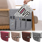 Non-Slip Sofa Armrest Storage Organizer, Waterproof Couch Recliner Remote Control Holder with 5 Pockets Armchair Caddy for Ipad, Phone, Magazines, TV Remote Control