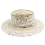 Straw Hat Summer Floppy Packable Panama Beach Sun Hat UPF 50+ Wide Brim Hat