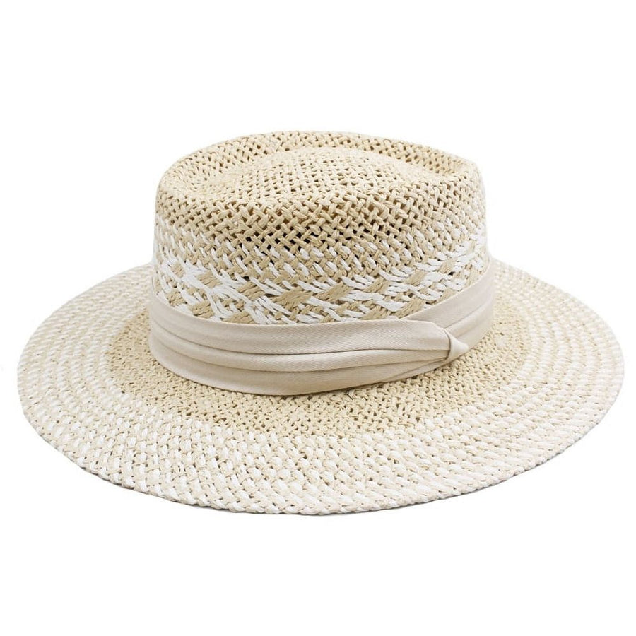 Straw Hat Summer Floppy Packable Panama Beach Sun Hat UPF 50+ Wide Brim Hat