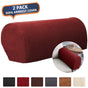 2PCS Stretch Armrest Covers for Chairs and Sofas Couch Arm Covers for Sofa Spandex Jacquard Armrest Covers Anti-Slip Furniture Protector Washable Armchair Slipcovers for Recliner