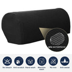 2PCS Stretch Armrest Covers for Chairs and Sofas Couch Arm Covers for Sofa Spandex Jacquard Armrest Covers Anti-Slip Furniture Protector Washable Armchair Slipcovers for Recliner