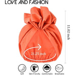 Stretch Turban Hats African Double Layered Headwraps Soft Pre-Tied Bonnet Hair Wrap Ruffles Turbans for Black Women
