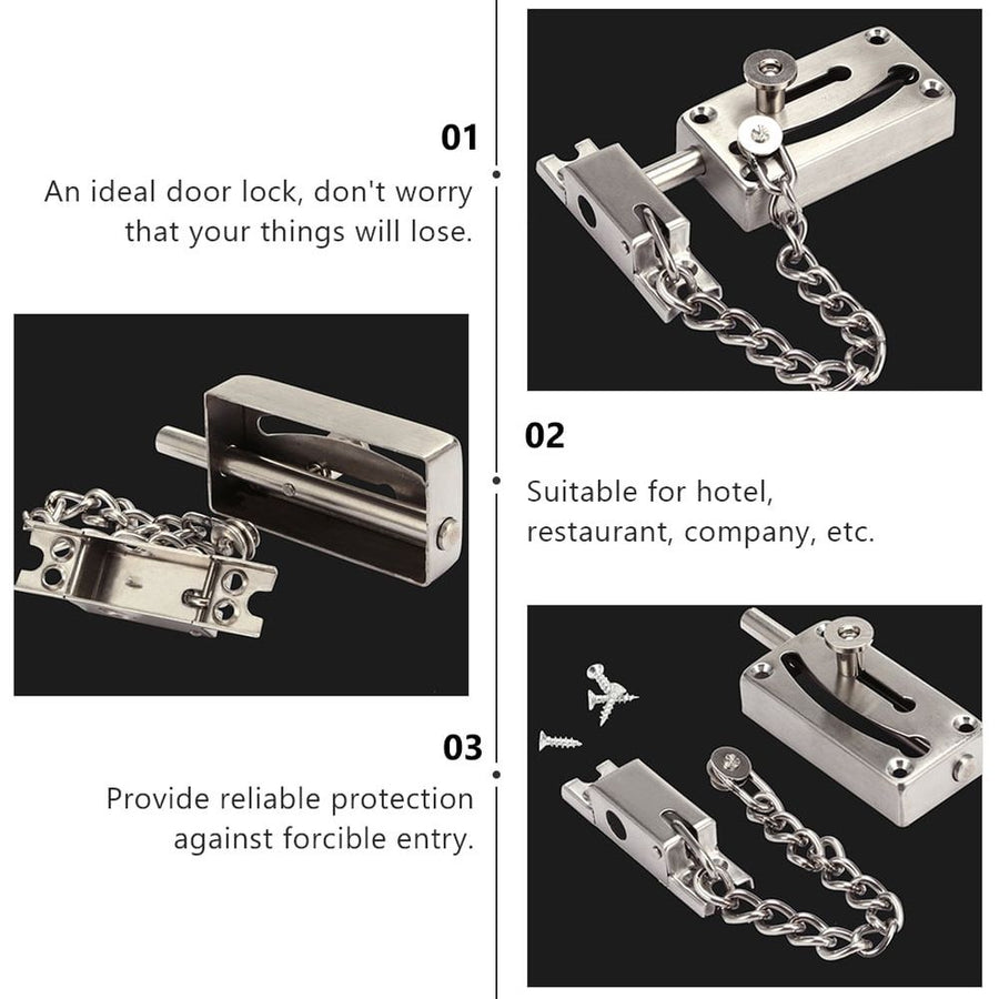 Heavy Duty Iron Door Latch Lock for Home Security, Anti-Theft , and