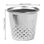 Vintage Sewing Thimble Metal Silver 10Pcs 0.73X0.73X0.69in