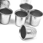 Vintage Sewing Thimble Metal Silver 10Pcs 0.73X0.73X0.69in
