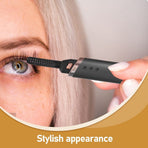 Portable Electric Lash Curler Dark Grey ABS Stylish Appearance Quick Heat