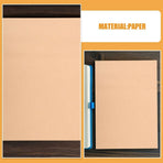 Writing Paper for Blind Blank Writing Paper Light Brown 15pcs
