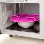 Microwave Plate Stacker Rack, Oven Tray Organizer for Steaming, Baking, Durable Stainless Steel Space Saver with Anti-Slip Legs Green 9.25x3.27'