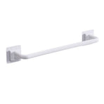 Self Adhesive Towel Bar, Heavy Duty No Drill Hand Towel Hanger for Bathroom and Kitchen Towel Storage Self, (Black/1 Pcs) 15/10.63Inches