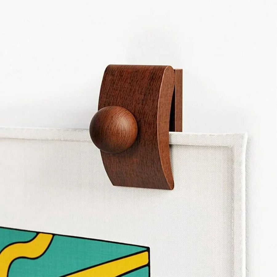 Quilt Hangers for Wall for Display, Solid Wood Quilt Rack with Clamps, Wall Mounted Quilt Display Holder for Large Quilts, Blankets, Rugs, Artwork & Tapestry, Farmhouse Wall Decor, 1 Pcs