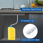 Soap Dispenser for Kitchen Sink, Dish Soap Dispenser, Built in Sink Soap Dispenser, Countertop Soap Dispenser Pump with 47" Extension Tube kit, 1 Set, Multisize