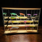 Fishing Lure Display Holder Acrylic Fishing Lure Display Stands Clear Large Fishing Lures Easels for Baits Lure Display