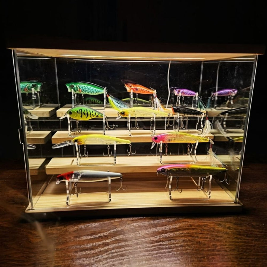 Fishing Lure Display Holder Acrylic Fishing Lure Display Stands Clear Large Fishing Lures Easels for Baits Lure Display