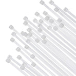 White zip ties, 12 inch Large Cable Ties Wraps, Nylon Cable Wire Ties, Heavy Duty Outdoor Use Long plastic ties with 40 Pounds tensile, 250 Pcs