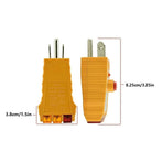 Socket Tester with  Check - Grounding & Receptacle Circuit Tester, Electric Outlet Tester Plug in, Automatic Electric Circuit Polarity Voltage Detector Breaker Finder, 1 Pcs, 3.25 Inches