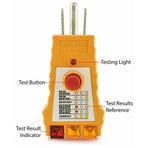 Socket Tester with  Check - Grounding & Receptacle Circuit Tester, Electric Outlet Tester Plug in, Automatic Electric Circuit Polarity Voltage Detector Breaker Finder, 1 Pcs, 3.25 Inches