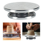 Heavy Duty Sculpting Wheel Turntable Pottery Stand Revolving DIY Tool Art Crafts Platform for Model - 15cm