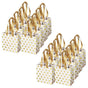 with Ribbon Handles Gold Mini Gift Bag,(Metallic Dots 16 Pack Bulk)